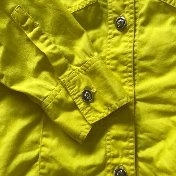 Versace Jeans Signature yellow button-down shirt - Picture 5 of 7